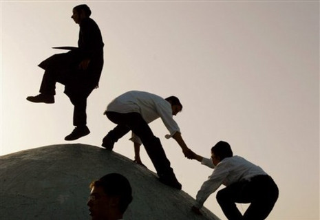 Dancing on the Domes at Meron